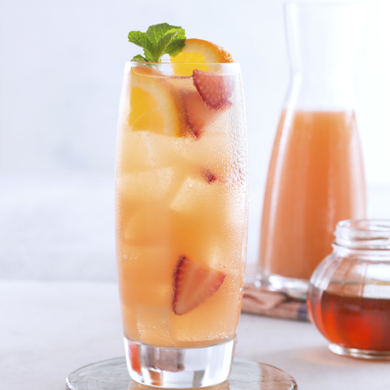 Honey-Orange Ginger Fizz