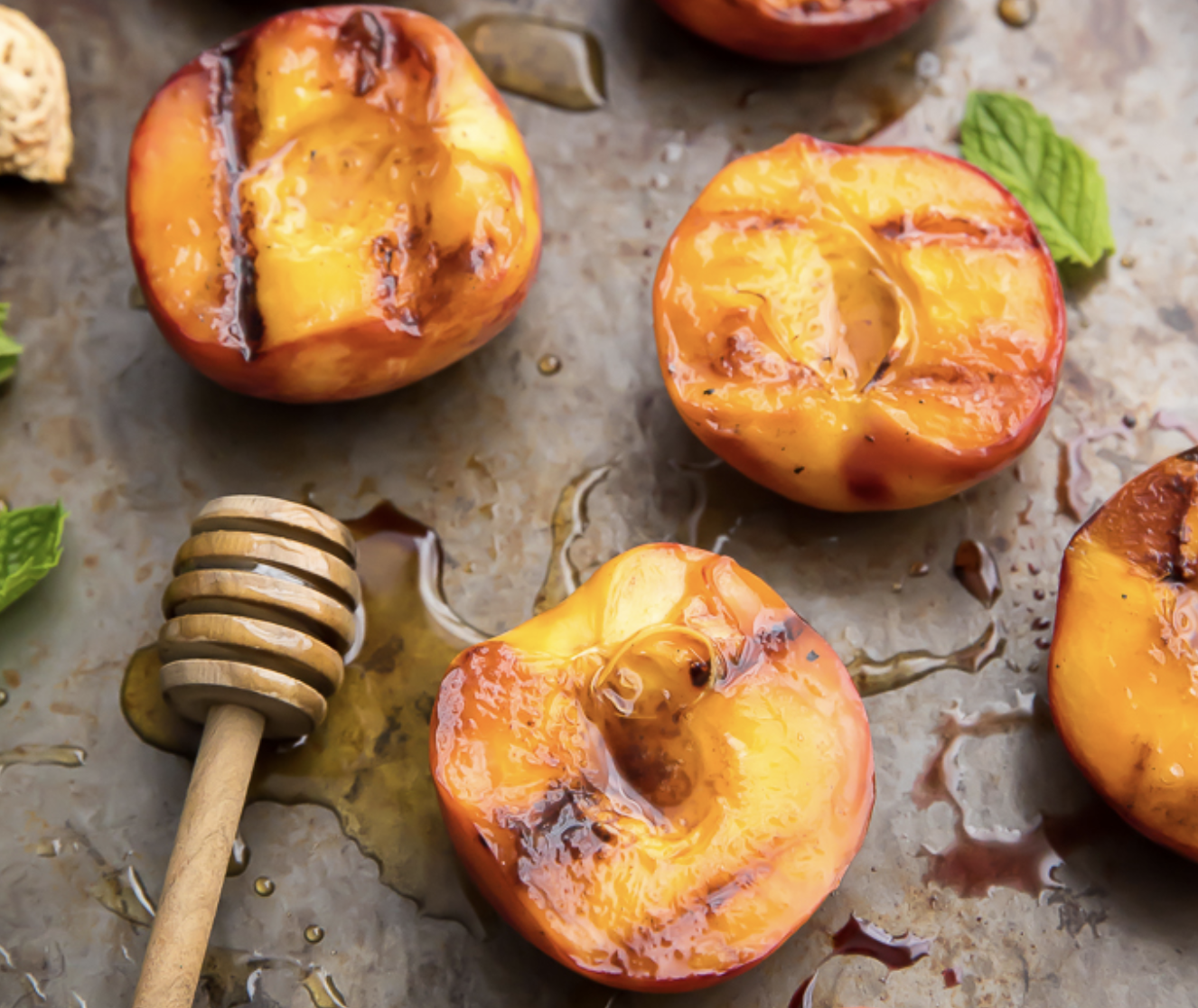 Honey Grilled Peaches
